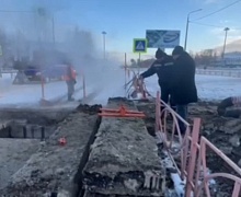 В Усолье-Сибирском произошла утечка на магистральном теплопроводе 